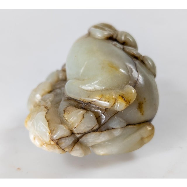 20th Century Chinese Qing Style Nephrite Jade Carving of Boys and Ram For Sale In New York - Image 6 of 13