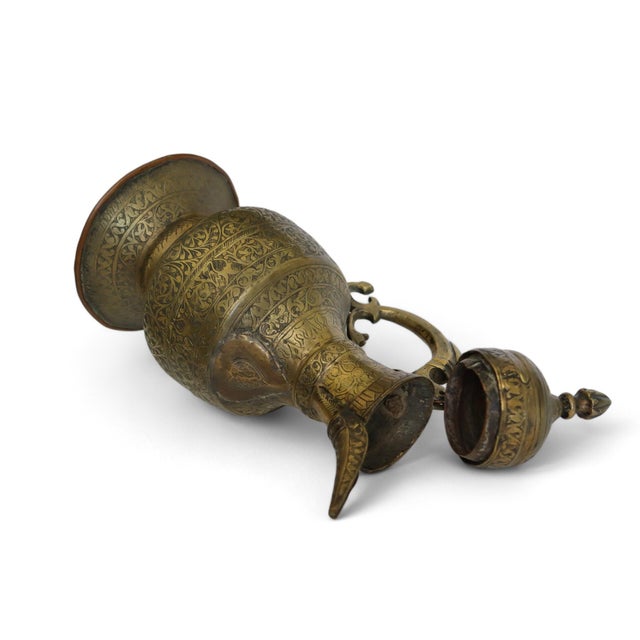 Antique Islamic Teapot in Brass Bukhara, 1900s For Sale - Image 6 of 13