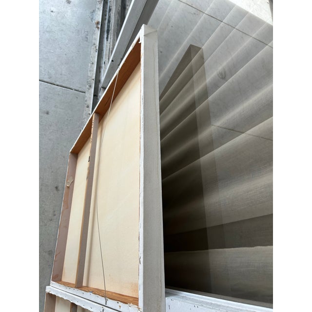 1990s Pair of Canvas Abstracts by Lee Reynolds For Sale - Image 9 of 12