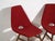 Mid-Century Modern Set of Vintage Style Red Dining Chairs, 1950s For Sale - Image 3 of 8