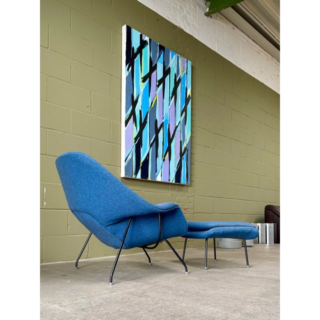 Set of Womb Chair and Ottoman by Eero Saarinen for Knoll International, 1960 For Sale - Image 9 of 18