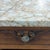 Wood Antique Deco Nightstand With Marble Top For Sale - Image 7 of 8