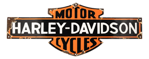 20th Century Motorcycles Enamel Sign from Harley-Davidson, 1950s