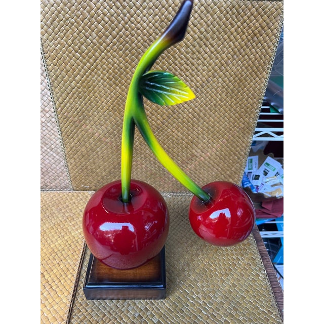Pop Art 1990s Wooden Cherry Table Centerpiece For Sale - Image 3 of 9