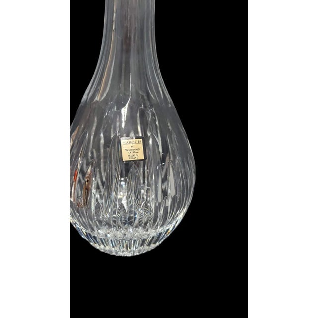 Late 20th Century Marquis by Waterford Clear Crystal Barcelona Decanter For Sale In Greensboro - Image 6 of 10