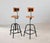 Industrial Height-Adjustable Bar Stools by L Sautereau, 1950s, Set of 2 For Sale - Image 4 of 6