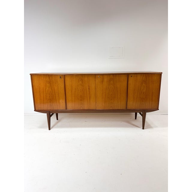 1960's Mid Century Scandinavian Teak Credenza For Sale - Image 9 of 9