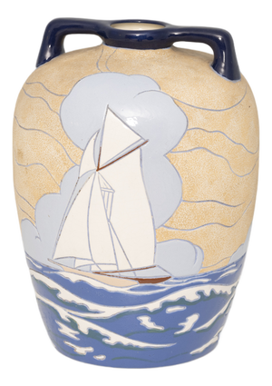 Early 20th Century Bohemia Stoneware Vase from Riessner Stellmacher & Kessel, 1920s