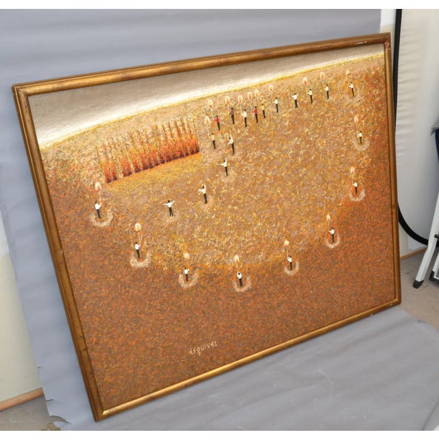 Eduardo Esquivel Solario (Solarium) Acrylic Paint Framed Wall Art 2005 Signed For Sale - Image 10 of 13