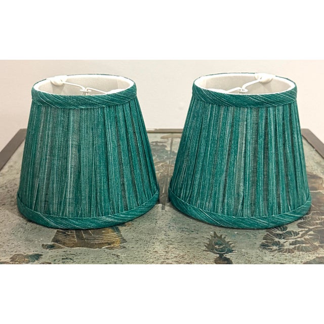 Pair Fermoie "Aventurine" Shades For Sale - Image 9 of 10