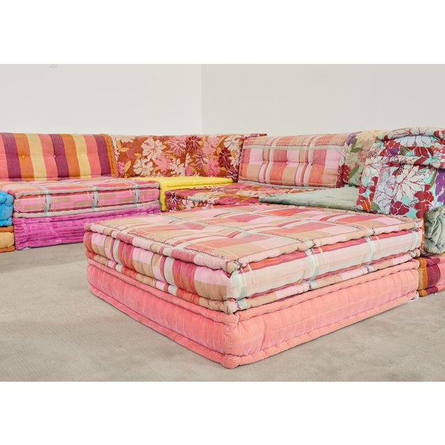 Raspberry Pink Mah Jong 34 Piece Kenzo Missoni Sofa by Hans Hopfer for Roche Bobois For Sale - Image 8 of 12
