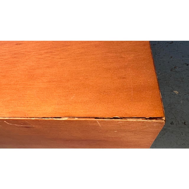 Late 20th Century Mid-Century Modern Style Square Wooden Coffee Table For Sale - Image 10 of 13