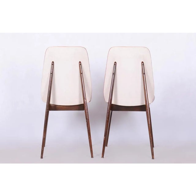 1940s Art Deco Dining Chairs attributed to Jules Leleu, France, 1940s, Set of 6 For Sale - Image 5 of 11