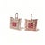 Mid-Century Modern Mid 20th Century 14k Pink Gold Rose Cut Diamond Ruby Dangle Earrings, Pair For Sale - Image 3 of 4