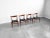 Vintage set of four 'W2' dining chairs crafted in solid teak with black leather upholstery by Hans J. Wegner for C.M....