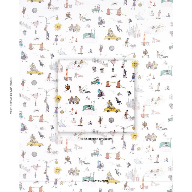 Part of the New Yorker Collection, this charming fabric captures everything we love about the Big Apple—rats and all. A...