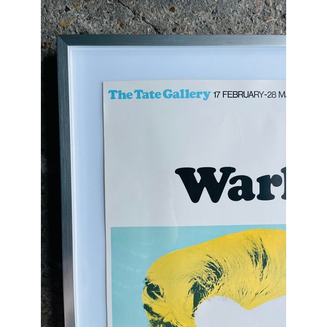 Mid-Century Modern 1970s Original Warhol Poster From Tate Modern Museum in London, Framed For Sale - Image 3 of 4