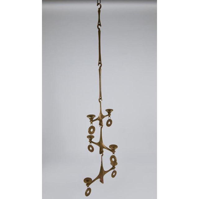 Large Brutalist Hanging Ceiling Candelabra by Michael Harjes, 1970s For Sale - Image 15 of 18