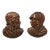 Set of 17th/18th Century French Carved Oak Renaissance Style Profile Busts For Sale