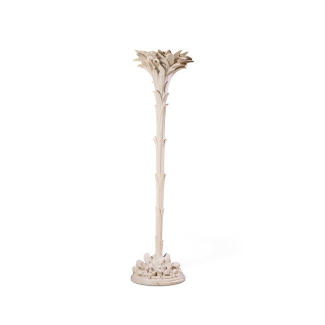 Sculpture Materials Serge Roche Style Mid Century Palm Tree Lamp For Sale - Image 7 of 10
