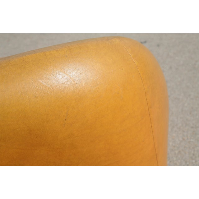 Space Age 3-Seater Sofa in Orange Imitation Leather, 1970s For Sale - Image 6 of 18