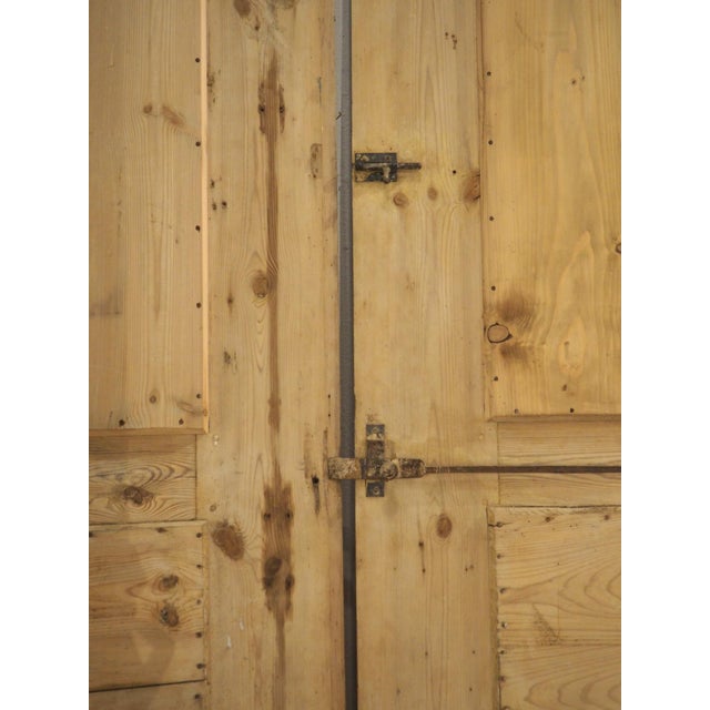 Pair of Large 19th Century French Gothic Style Doors in Carved Pine For Sale - Image 10 of 12