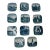Mid 20th Century Delft Ceramic Tiles- Set of 11 For Sale