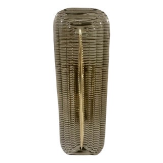 Smoky Murano Glass and Brass Wall Light, 2000 For Sale
