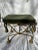 Hollywood Regency Vintage Gilt Metal Rope and Tassel Bench For Sale - Image 3 of 9