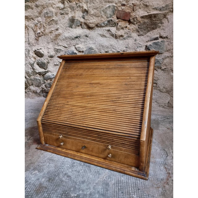 Rare and unusual antique optician’s table display cabinet dating from the early 1900s and originating from France....