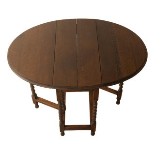 Vintage German Gateleg Table, 1920s For Sale