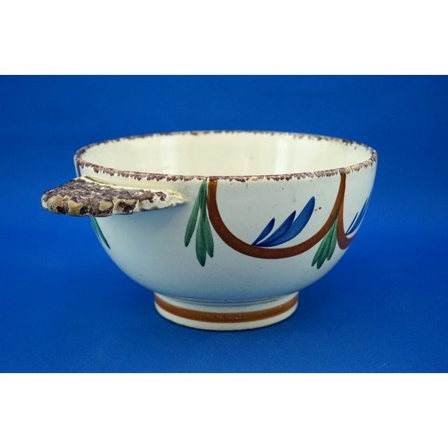 Antique Enamelled Ceramic Bowl from Henriot Quimper HB, France, 19th Century For Sale - Image 3 of 18