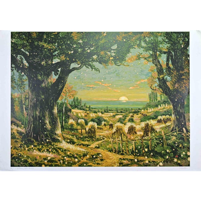 Antonio Saliola, I Sentieri della Luna, Lithograph, 1990s For Sale