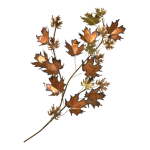 1970s C. Jeré "Leaves" Wall Sculpture in Mixed Metals