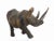 Mid 20th Century African Carved Wood Black Rhinoceros Sculpture For Sale - Image 4 of 13