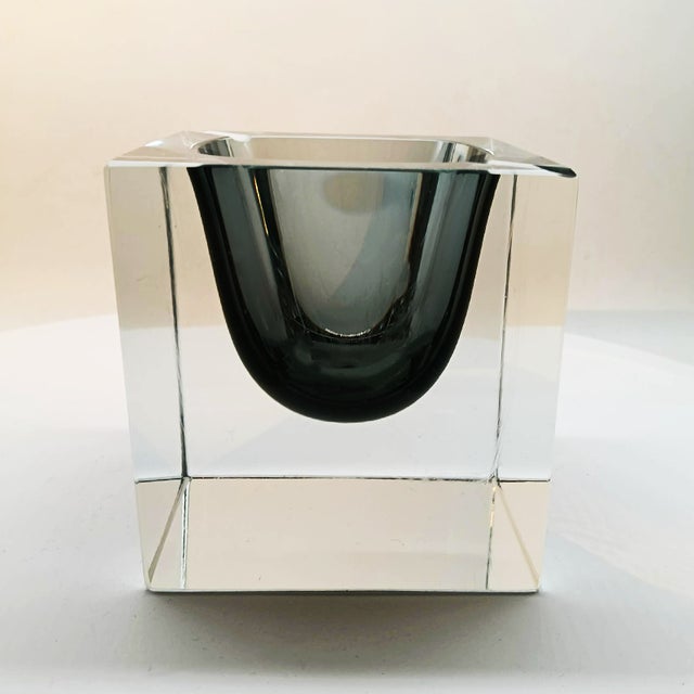 Large Cube Ashtray or Catch-All in Murano Glass by Flavio Poli for Seguso, 1960s For Sale - Image 6 of 17