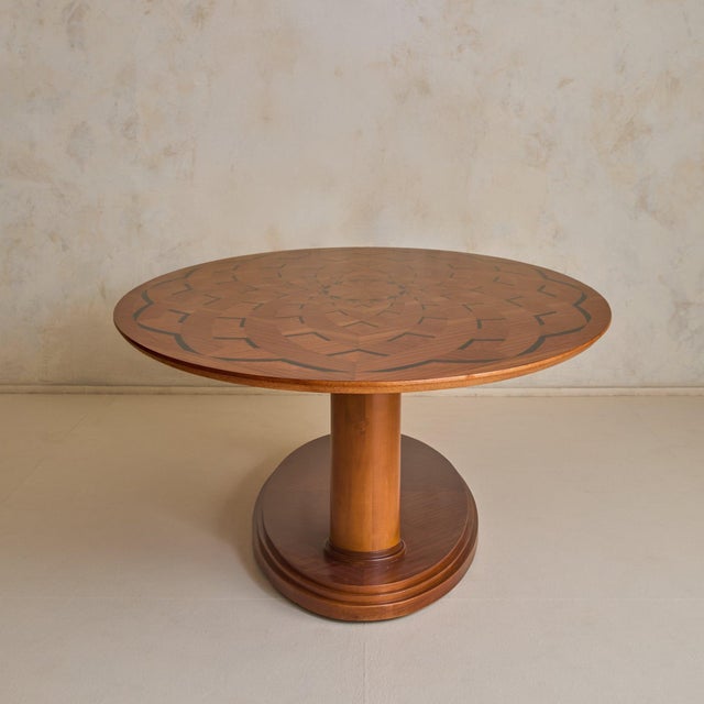 Rare Italian Oval Dining Table Attributed to Paolo Portoghesi For Sale In Chicago - Image 6 of 13