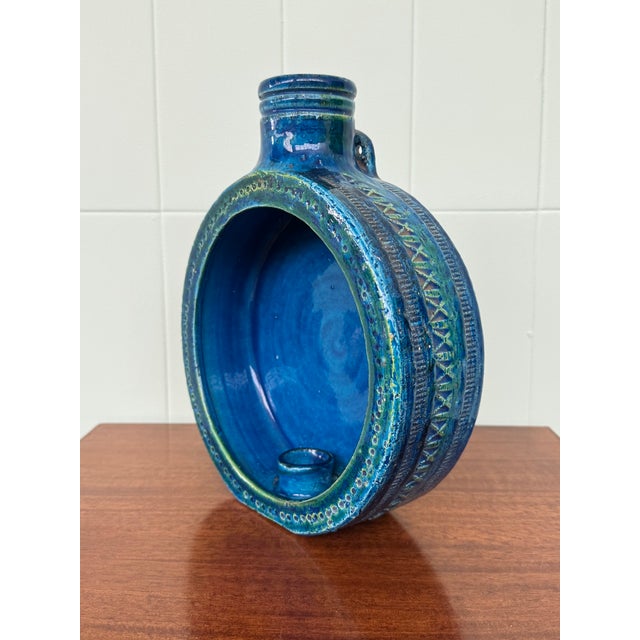 Mid-Century Modern Vintage Italian Ceramic Candleholder by Aldo Londi for Bitossi, 1960s For Sale - Image 3 of 17