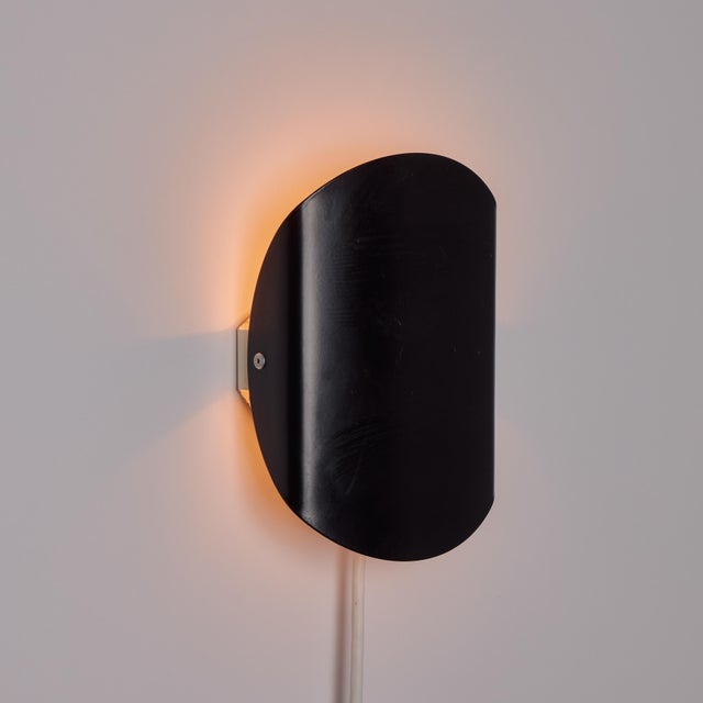 1960s Bent Karlby Model 23.3010 Black & White Adjustable Plug-in Wall Lamp for Lyfa For Sale - Image 16 of 18