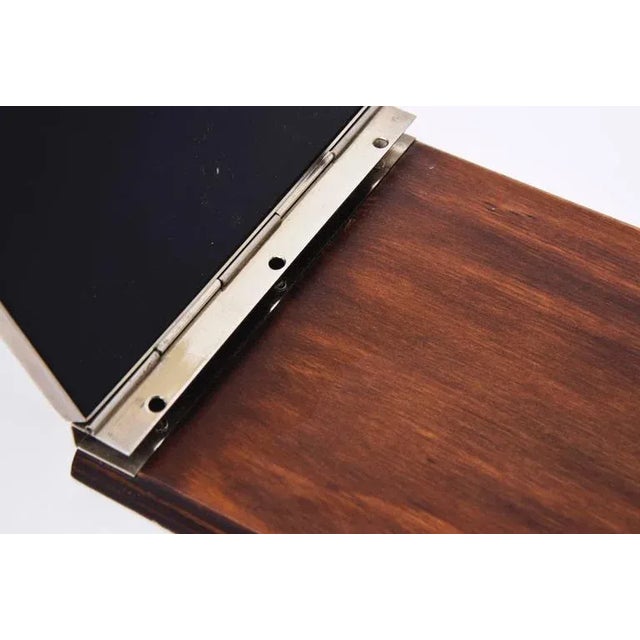 Vintage Gucci Signed Chrome, Fabric, Wood Note Pad Holder or Desk Accessory Italy 70's For Sale In Miami - Image 6 of 10