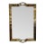 1970s Italian Modern Brass Tray Mirror For Sale