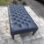 2020s Lee Industries Blue Tufted Bench For Sale - Image 5 of 9