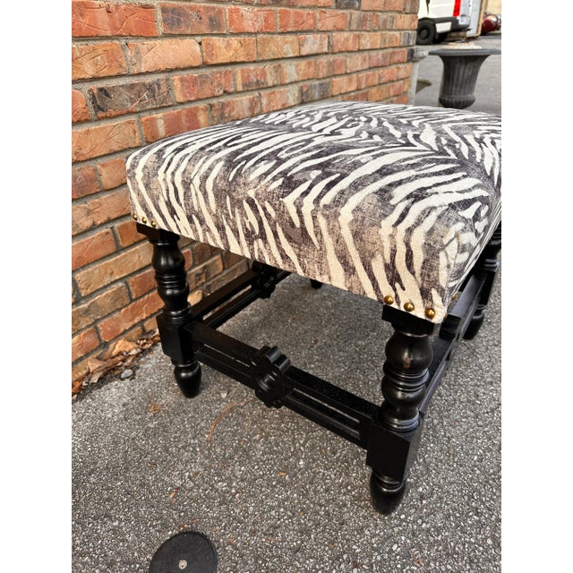 19th Century Newly Upholstered Bench For Sale - Image 5 of 8