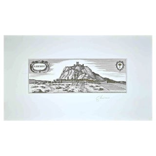 Bettino Craxi, Radicofani, Original Etching, 1980s For Sale