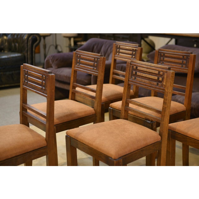 Vintage Brutalist Chairs, 1950s, Set of 6 For Sale - Image 9 of 10