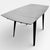 Mid-Century Modern Space Age Black & White Formica Draw Leaf Extending Dining Table For Sale - Image 4 of 10
