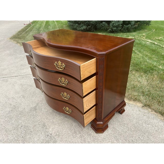 Brown Baker Furniture Historic Charleston Chippendale Mahogany Chest of Drawers For Sale - Image 8 of 11