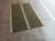 Handmade New Zealand Wool Dhurrie, Olive Green and White Diamond Rug- 5'x7' For Sale - Image 12 of 14