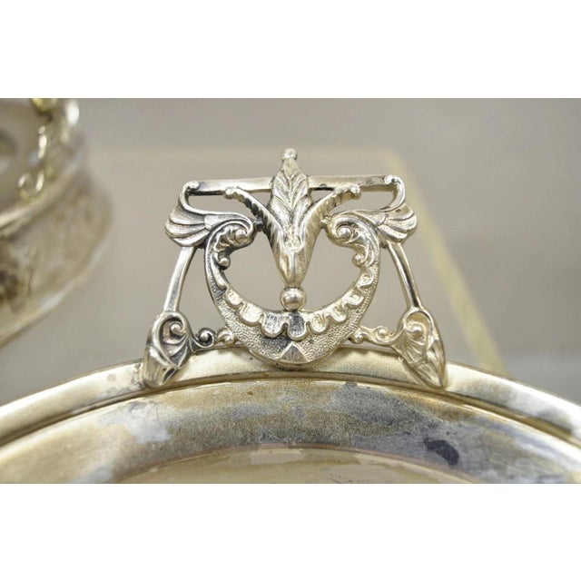 Metal Antique Wilcox Silver Plated Victorian Ornate Tilt Stand Water Lemonade Pitcher For Sale - Image 7 of 12