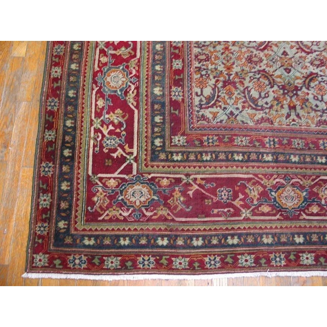 Early 20th Century Indian Agra Carpet ( 10' x 11'10" - 305 x 360 ) For Sale - Image 4 of 5
